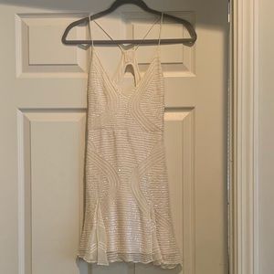 Free People White Sequin Dress